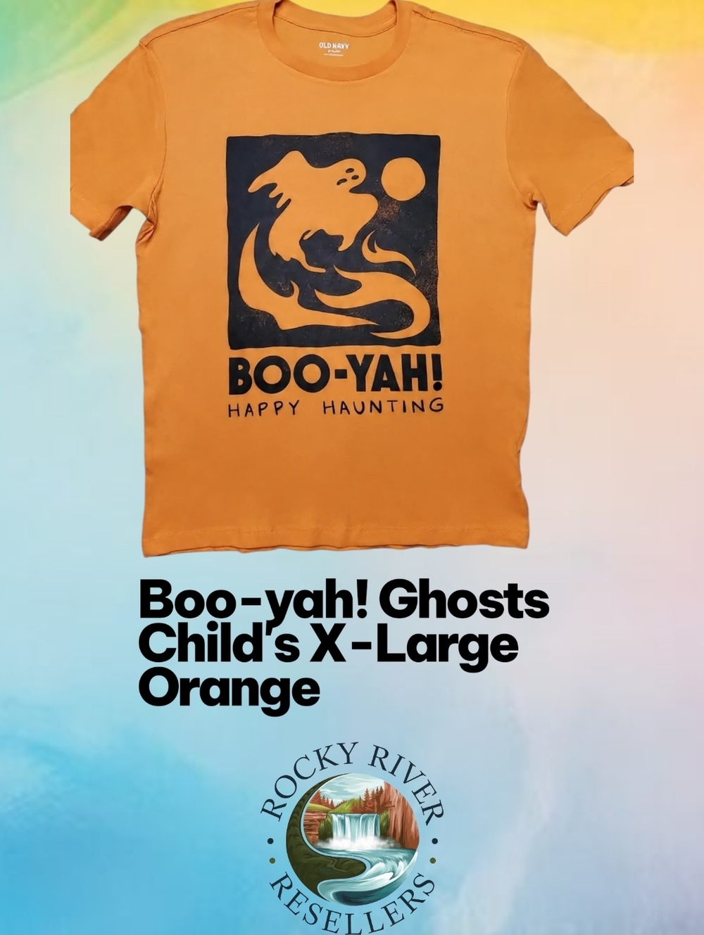 Boo-Yah Ghosts | Front Hit | Size: XL | Color: Orange | Old Navy
